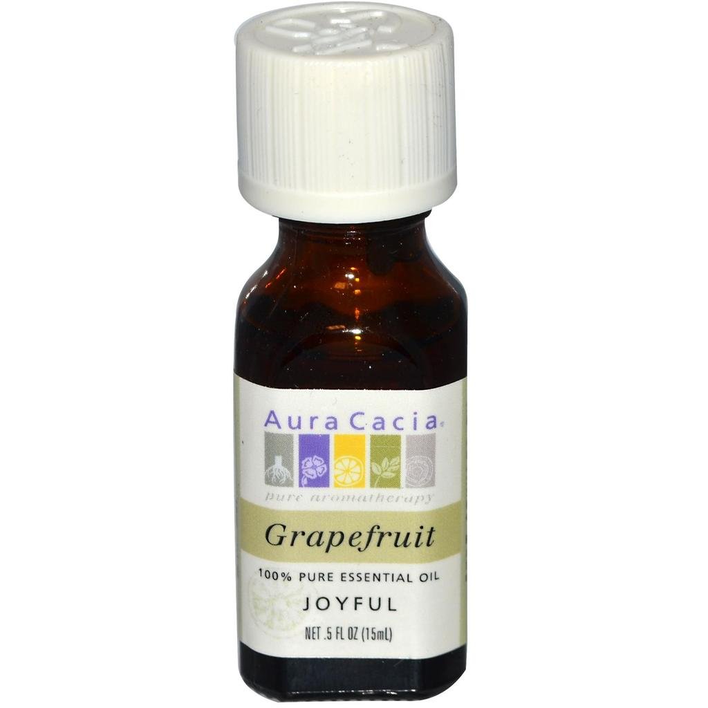 Aura Cacia Grapefruit Essential Oil | 0.5 oz bottle