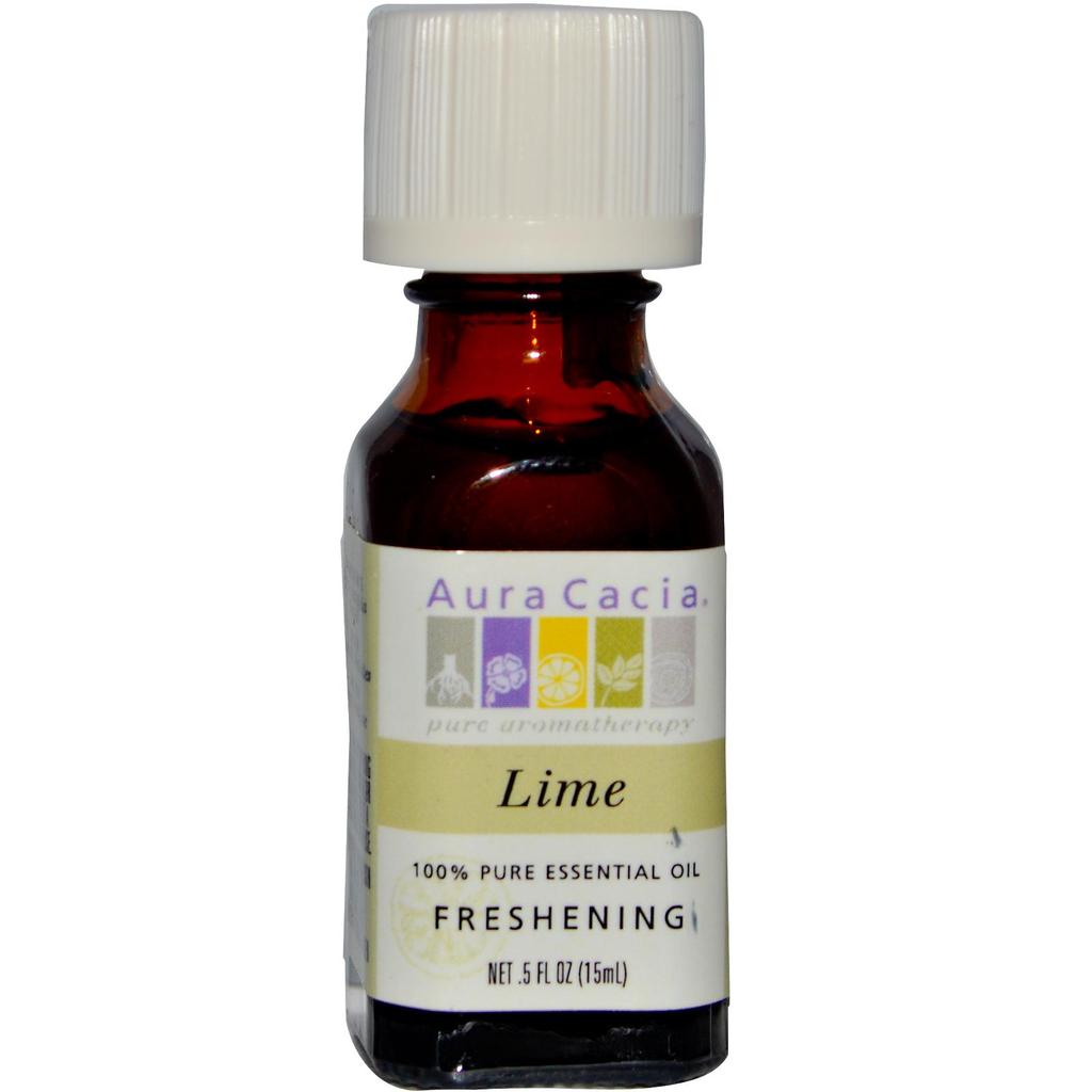 Aura Cacia Lime Essential Oil | 0.5 oz bottle