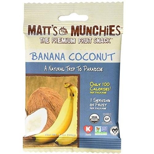 Matt's Munchies Organic - Fruit Snack Banana Coconut | 1 oz (Case of 12)