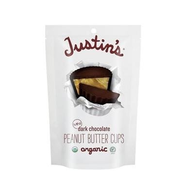 Justin's Mini Dark Chocolate Peanut Butter Cups | 4.7 oz bag (Case of 6)