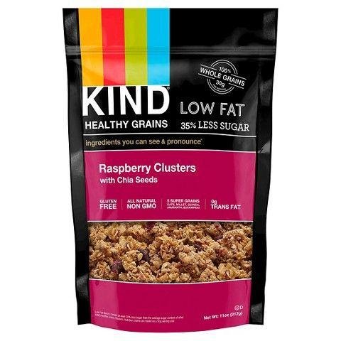 Kind Healthy Grains Raspberry Clusters with Chia Seeds | 11 oz bag (Case of 6)