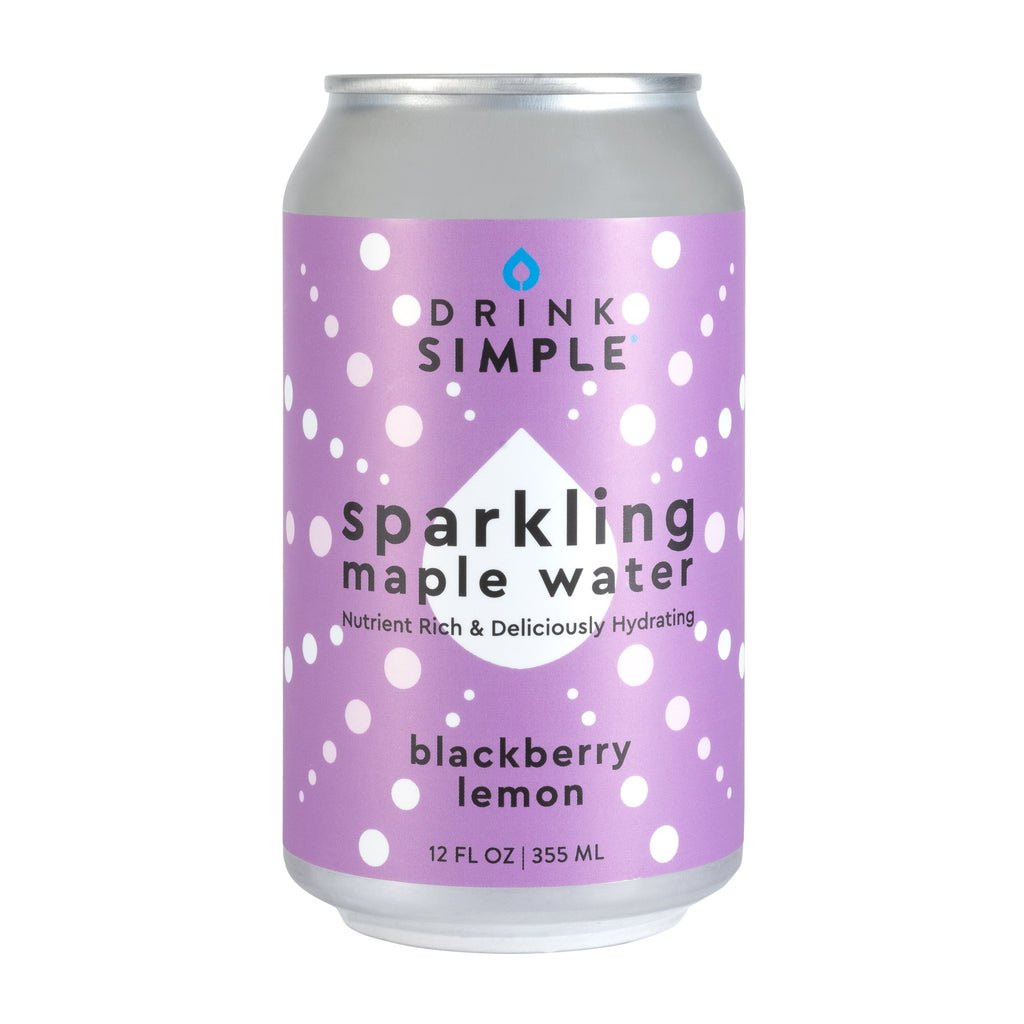 12 oz. Blackberry Lemon Sparkling Maple Water - 12 Pack by Drink Simple