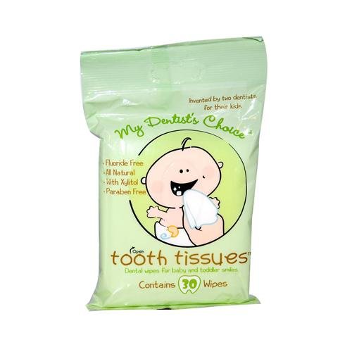 My Dentist's Choice Tooth Tissues | 30 dental wipes