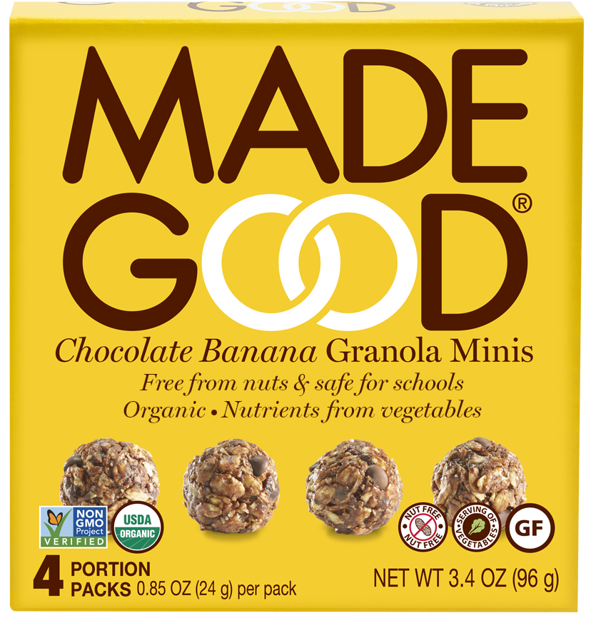 Made Good Granola Minis - Chocolate Banana | 4-pack box (Case of 6)